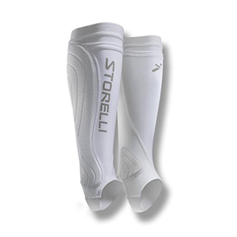 Storelli BodyShield Leg Guards | Protective Soccer Shin Guard Holders | Enhanced Lower Leg and Ankle Protection | White | Youth Small - BeesActive Australia