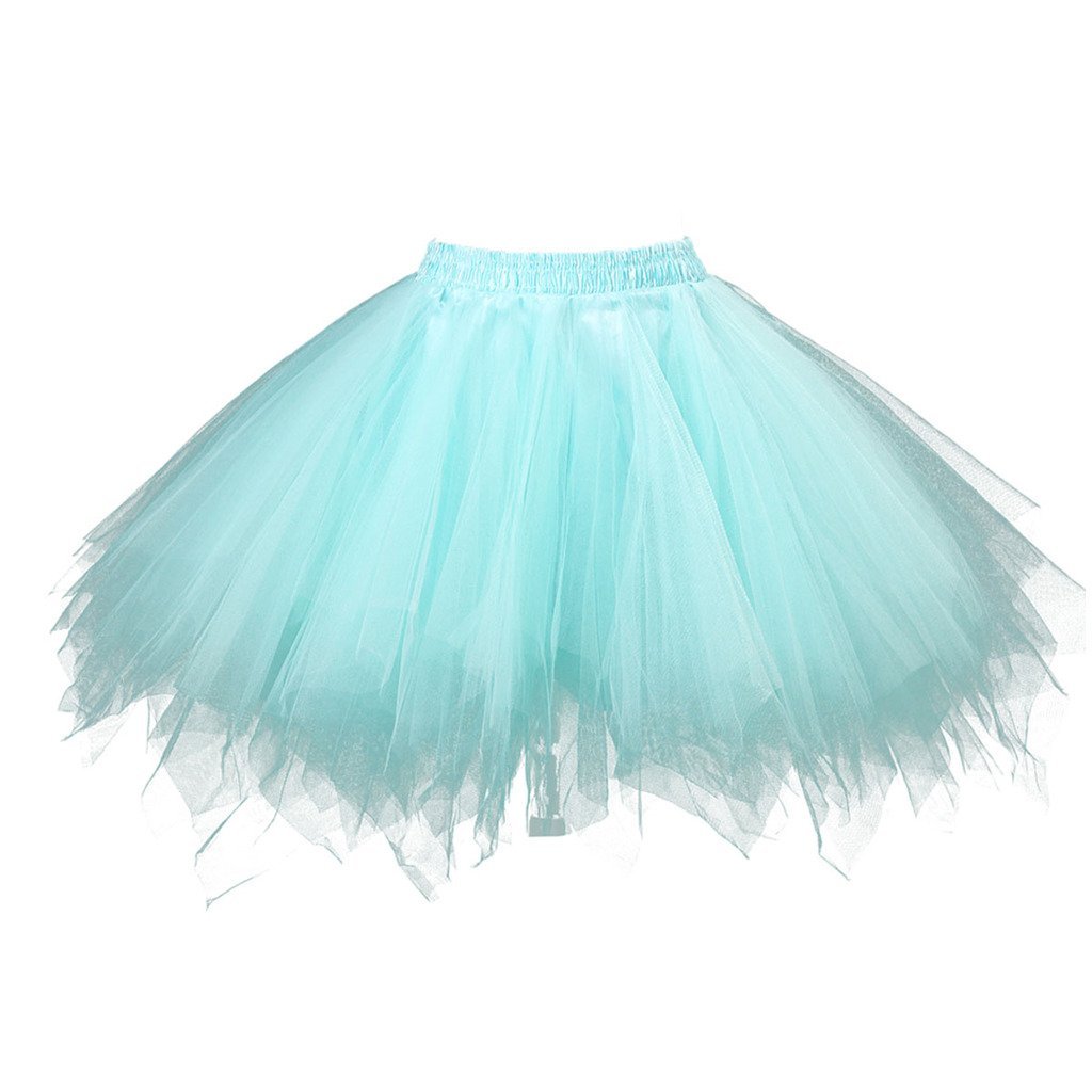 [AUSTRALIA] - Topdress Women's 1950s Vintage Tutu Petticoat Ballet Bubble Skirt (26 Colors) X-Large Mint 
