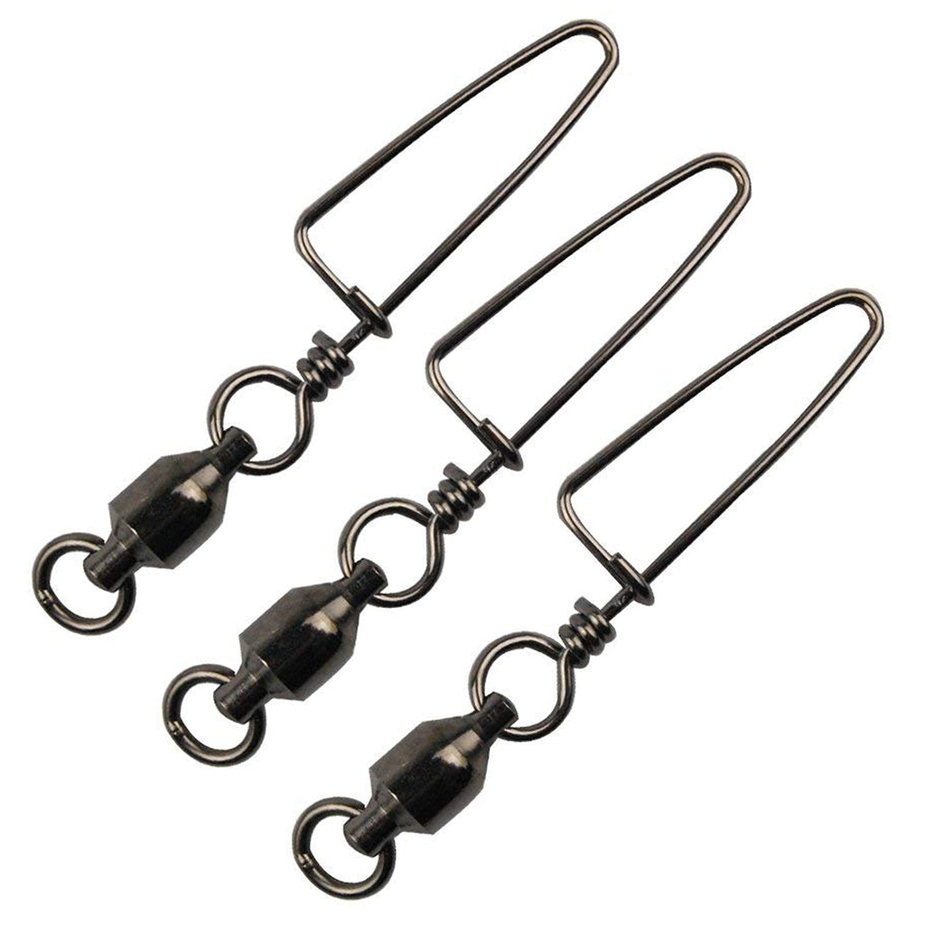 [AUSTRALIA] - Easy Catch ® 10, 30 Pack High-Strength Fishing Ball Bearing Swivel with Coastlock Snap, Strong Welded Ring for Saltwater Fishing-18Lb to 440Lb (100% Copper+Stainless Steel with Black Nickle Coated) Size 2+2 (45lb) 30Pack 