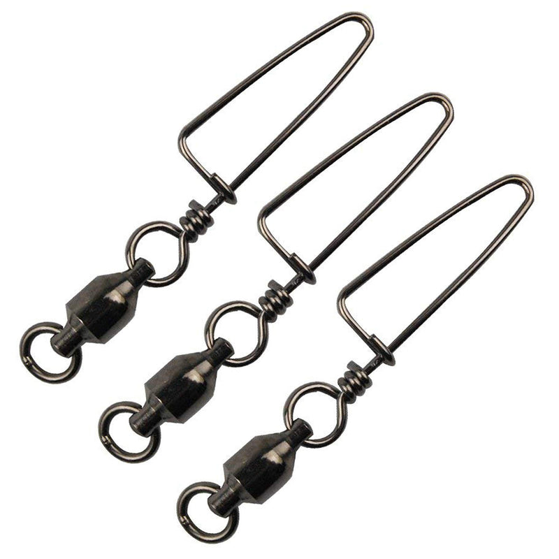 [AUSTRALIA] - Easy Catch ® 10, 30 Pack High-Strength Fishing Ball Bearing Swivel with Coastlock Snap, Strong Welded Ring for Saltwater Fishing-18Lb to 440Lb (100% Copper+Stainless Steel with Black Nickle Coated) Size 2+2 (45lb) 30Pack 