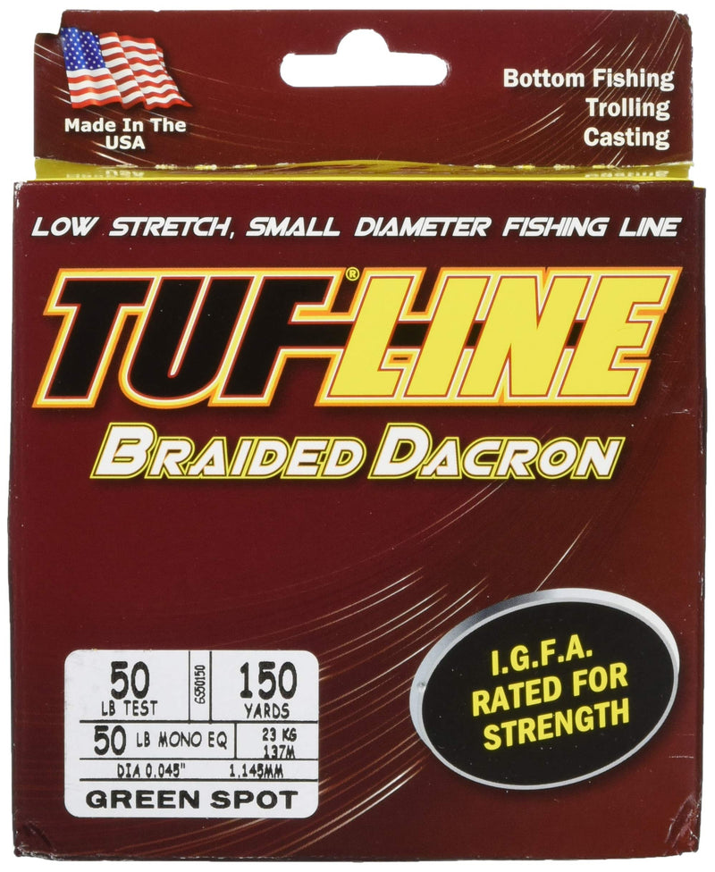 Tuf Line Dacron 150 yd Fishing Line 50 lb Green Spot - BeesActive Australia