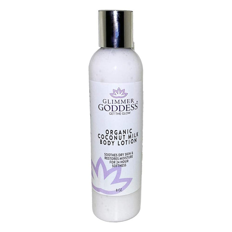 Glimmer Goddess Organic Body Lotion - Coconut Milk, 8 oz - BeesActive Australia