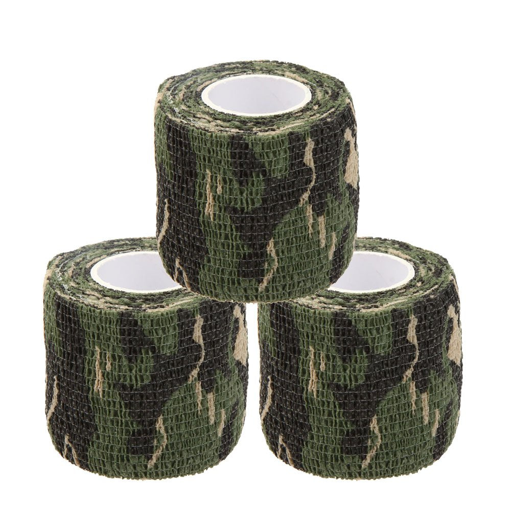 SEADESKY Uning Self-Adhesive Protective Camouflage Tape Wrap 5CM x 4.5M Tactical Camo Form Multi-Functional Non-Woven Fabric Stealth Tape Stretch Bandage for Outdoor Military Hunting Camouflage 1 - BeesActive Australia