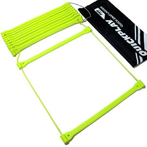QuickPlay PRO No Tangle Agility Ladder with Quick Lock Adjustable Flat Rungs + Carry Bag (11-Rung) Multi-Sport Speed Ladder/Training Ladder - BeesActive Australia