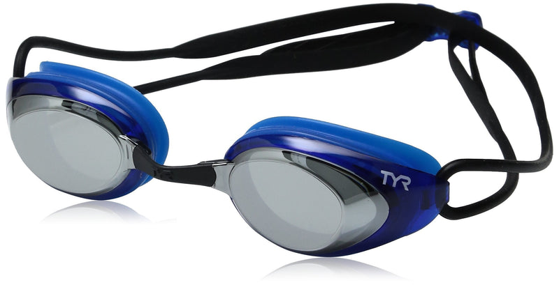 [AUSTRALIA] - TYR Blackhawk Racing Mirrored Googles One Size Silver/Blue/Black 