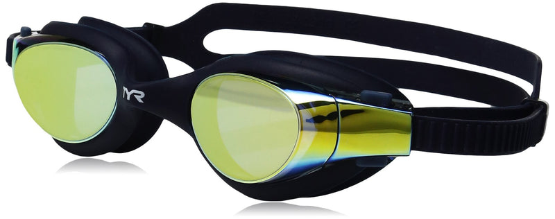 TYR Vesi Mirrored Googles One Size Gold/Navy - BeesActive Australia