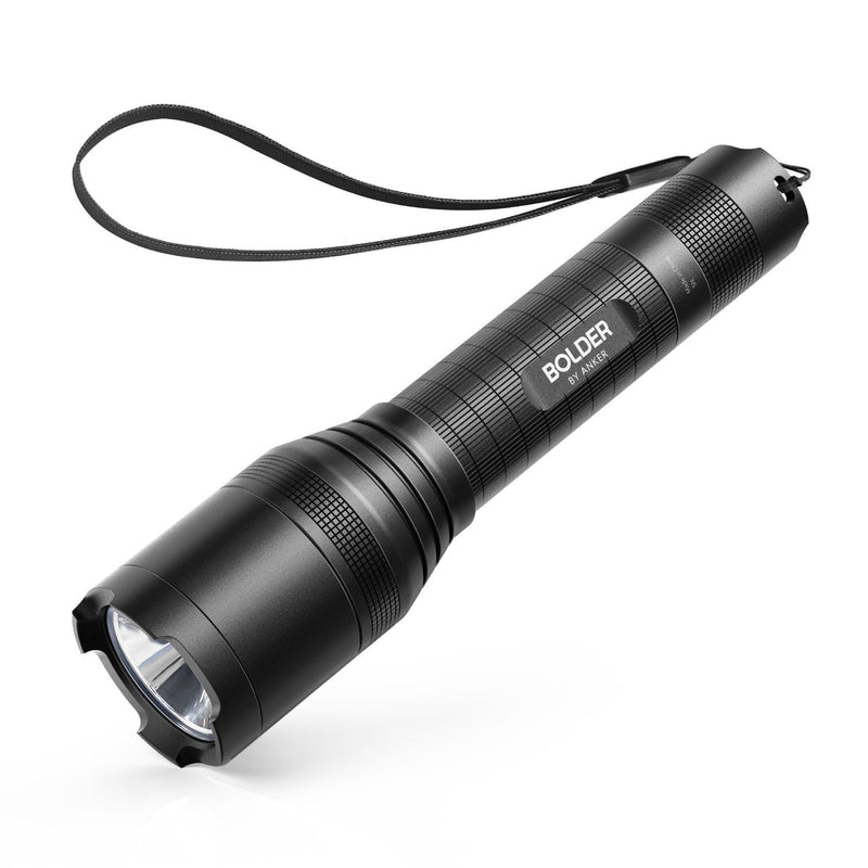 Anker Rechargeable Bolder LC90 LED Flashlight, Pocket-Sized Torch with Super Bright 900 Lumens CREE LED, IPX5 Water-Resistant, Zoomable, 5 Light Modes, 18650 Battery Included - BeesActive Australia