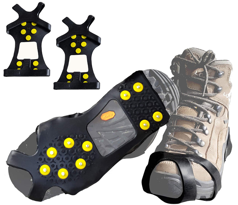 Limm Crampons Ice Traction Cleats - Lightweight Traction Cleats for Walking on Snow & Ice - Anti Slip Shoe Grips Quickly & Easily Over Footwear - Portable Ice Grippers for Shoes & Boots Standard Crampons XLarge - BeesActive Australia
