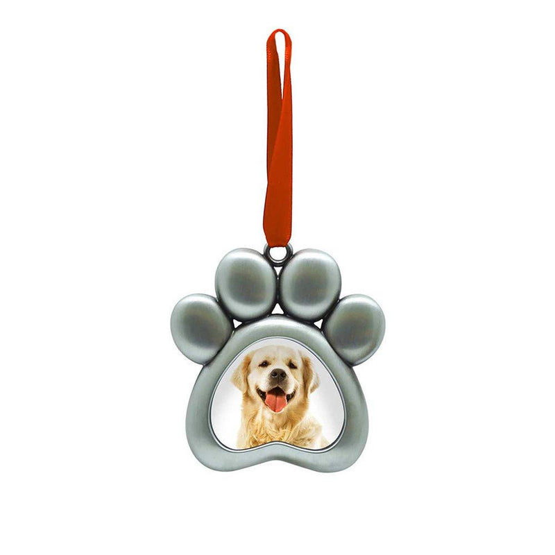 Pearhead Pet Holiday Ornament, Pet Owner Christmas Keepsake, Holiday Paw Print Ornament, Dog or Cat Photo Frame Christmas Ornament Pawprint Picture Ornament - BeesActive Australia