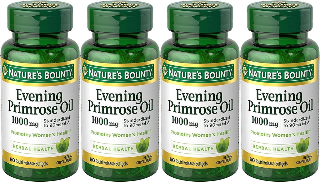 Nature's Bounty Nature's Bounty Evening Primrose Oil, 1000mg, 240 Softgels (4 X 60 Count Bottles),, 60 Count () - BeesActive Australia