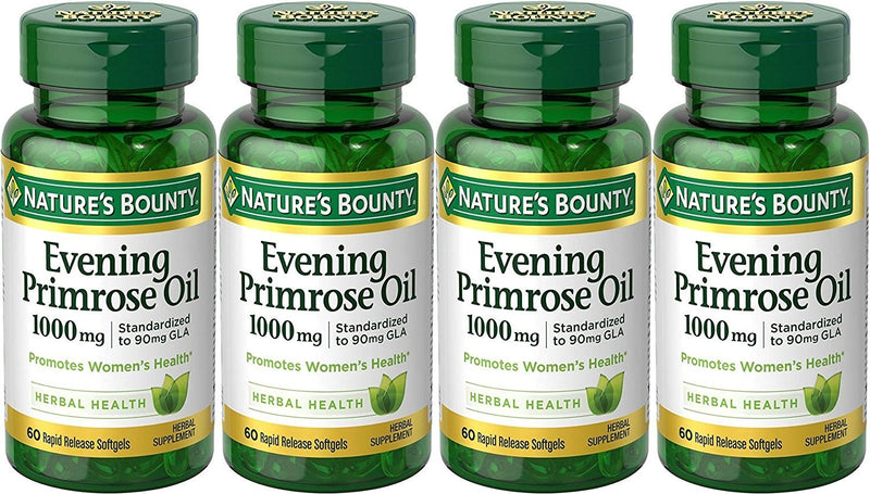 Nature's Bounty Nature's Bounty Evening Primrose Oil, 1000mg, 240 Softgels (4 X 60 Count Bottles),, 60 Count () - BeesActive Australia