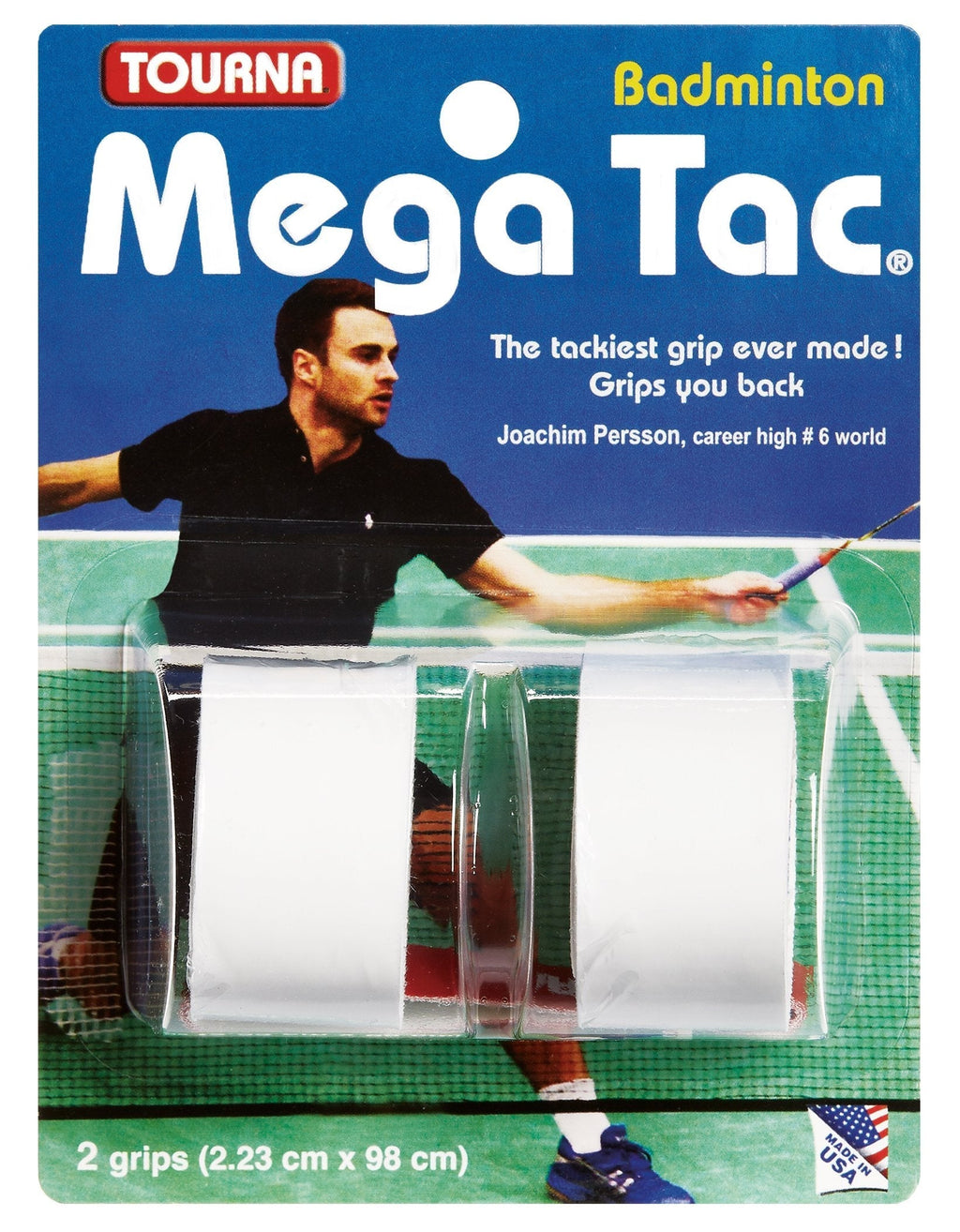 Tourna Badminton Mega Tac White - BeesActive Australia