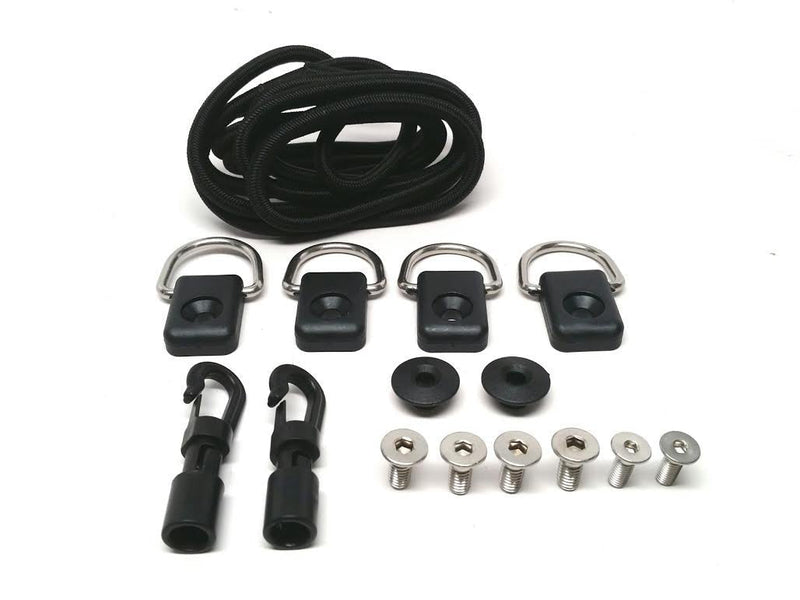[AUSTRALIA] - PactradeMarine Kayak Canoe Boat Bungee Kit with S.S. D-Ring and Screws 