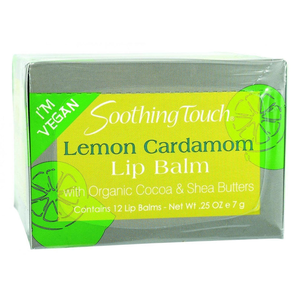 Soothing Touch Lemon Cardamom Vegan Lip Balm, 0.25 Ounce - 12 per case.12 - BeesActive Australia