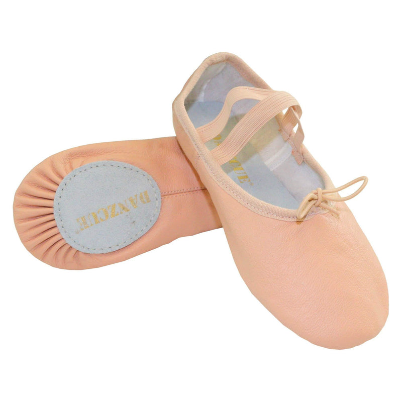 [AUSTRALIA] - Danzcue Child Split Sole Leather Ballet Slipper 7 Toddler Pink 