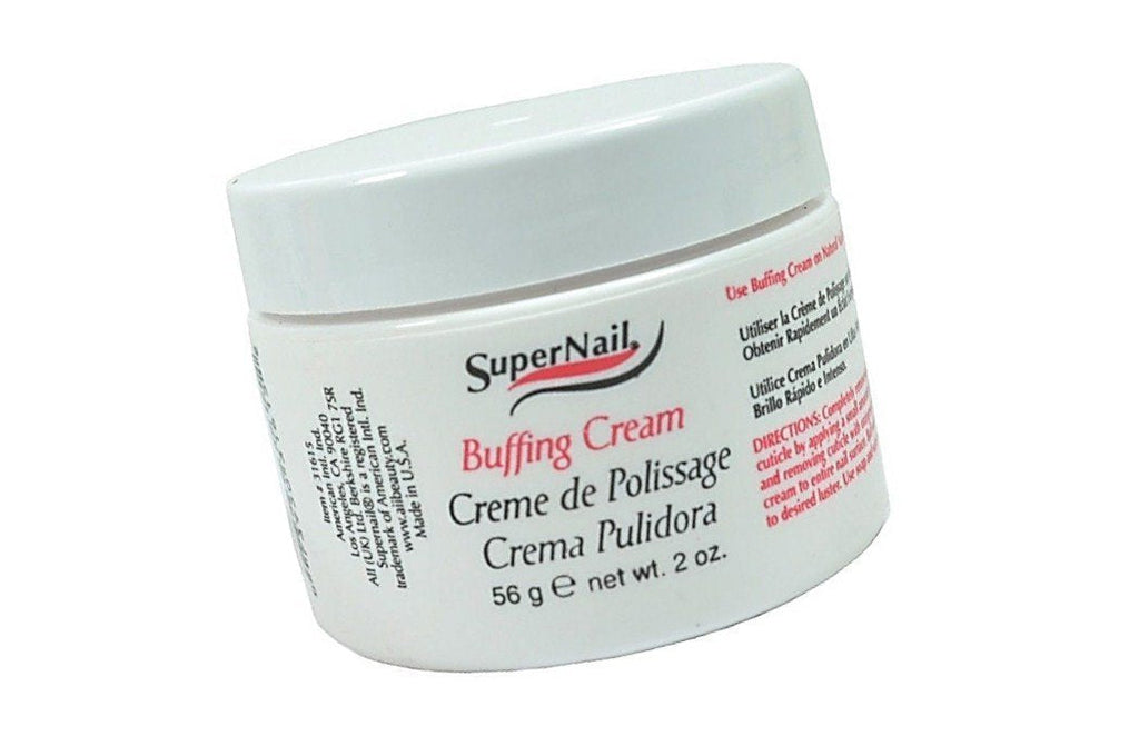 SuperNail Buffing Cream Apply to nail and buff to gain a shiny lustrous finish.The finest, softest buffing cream. - Size 2 Fl.oz / 56 g. - BeesActive Australia