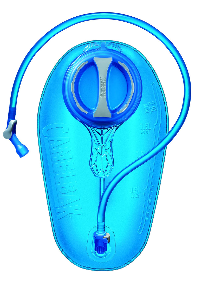 CamelBak Crux 2-Liter Water Reservoir - Hydration Bladder - Faster Water Flow Rate - Leak-Proof Water Bladder - Ergonomic Shape - Big Bite Valve - BPA- - 70 Ounces, Blue - BeesActive Australia