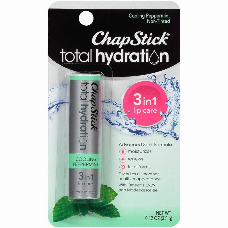 Chapstick Total Hydration Lip Balm - Cooling Peppermint - BeesActive Australia