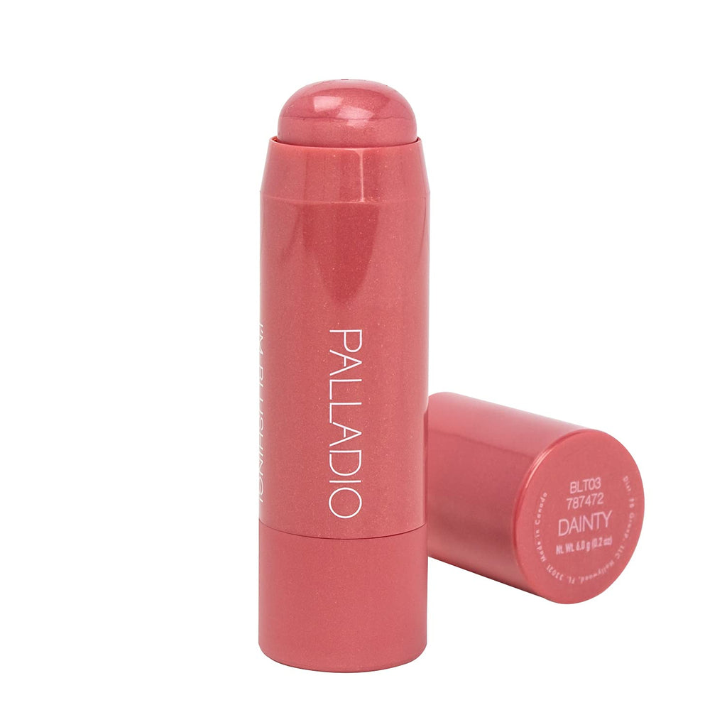 Palladio I'm Blushing 2-in-1 Cheek and Lip Tint, Buildable Lightweight Cream Blush, Sheer Multi Stick Hydrating formula, All day wear, Easy Application, Shimmery, Blends Perfectly onto Skin, Dainty - BeesActive Australia