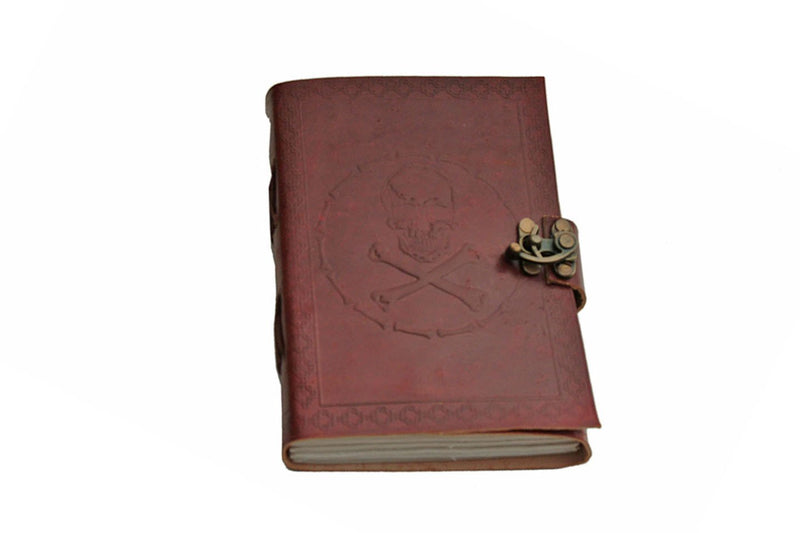 SZCO Supplies Skull & Bones Leather Journal - BeesActive Australia