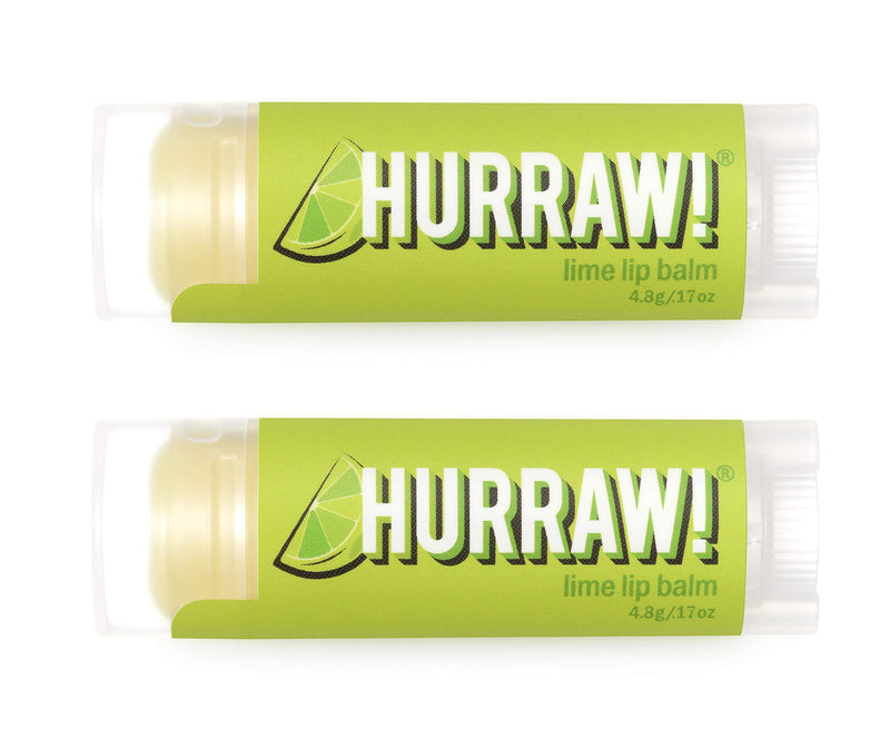 Hurraw! Lime Lip Balm, 2 Pack: Organic, Certified Vegan, Cruelty and Gluten Free. Non-GMO, 100% Natural Ingredients. Bee, Shea, Soy and Palm Free. Made in USA - BeesActive Australia