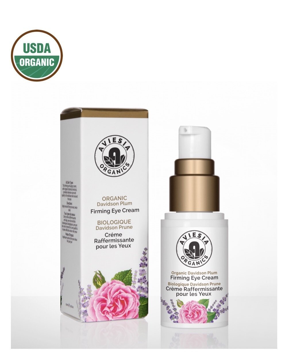 Aviesia Organics Firming Eye Cream - 100% USDA Certified - Organic Skin Care for Dark Circles, Wrinkles, Puffiness and Bags - Natural Skincare 15ml / 0.5oz (15ml / 0.5 fl oz) 15ml / 0.5 Fl Oz - BeesActive Australia