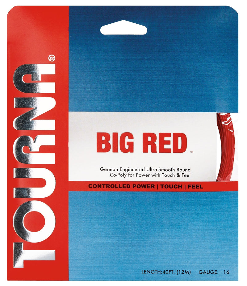 Tourna Big Red Soft Polyester Tennis String 16g Set - BeesActive Australia