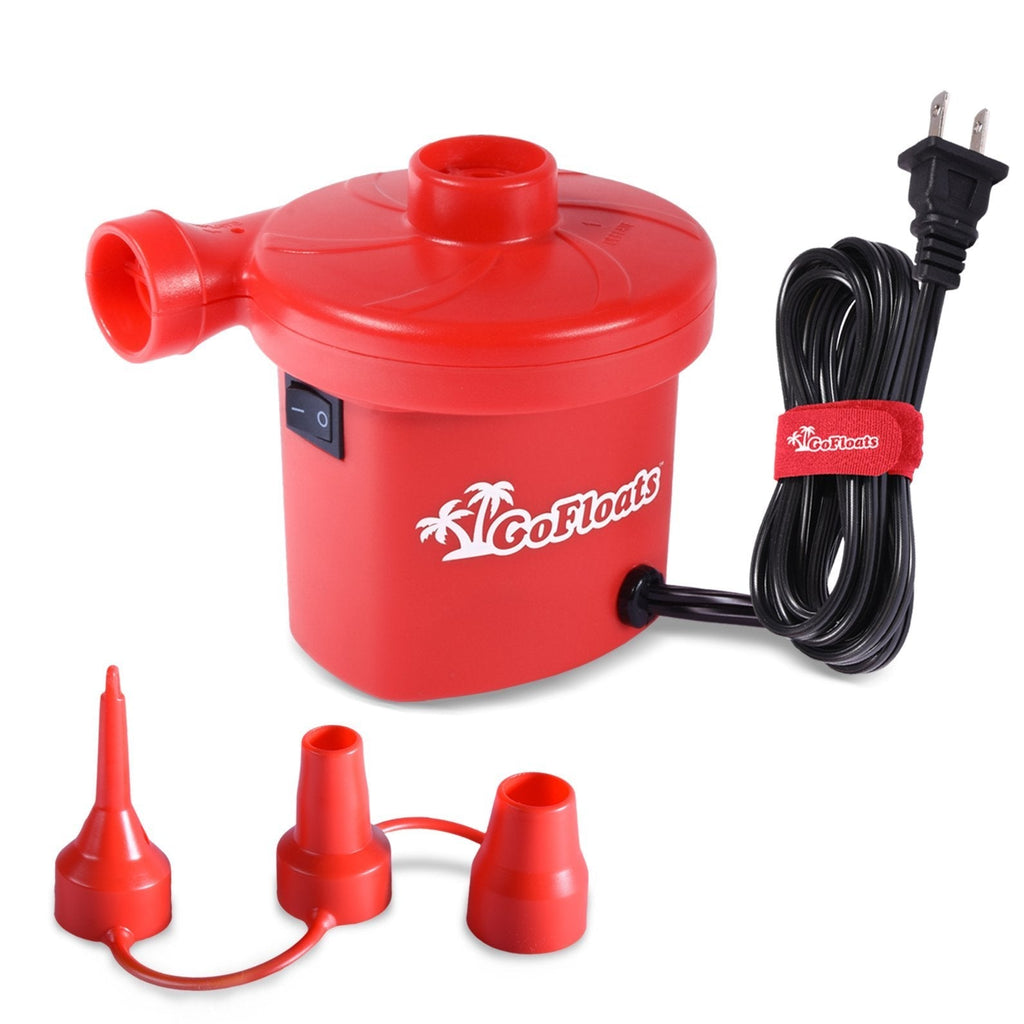 [AUSTRALIA] - GoFloats Rapid Inflation Electric Air Pump (AC 110/120V) with Tote Bag and Raft Repair Kit 