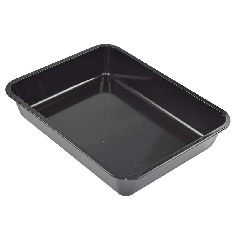OMEM Reptile Food Bowl Large Water Dish,Large Water Dish, Bowl Turtles L=35.4*5.3*26.3 black - BeesActive Australia