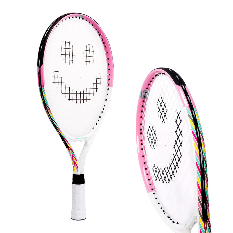 Tennis Racket for Kids by Street Tennis Club. Proper Equipment Helps You Learn Faster and Play Better! Pink/White 17 - BeesActive Australia
