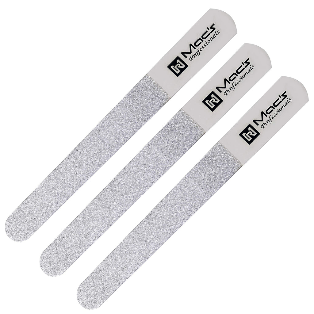 SAPPHIRE Stainless Steel Diamond Sapphire Nail File To Clean Your Nail After Cut Or Trim Professional Quality 3 PCS SET Macs-0787 - BeesActive Australia