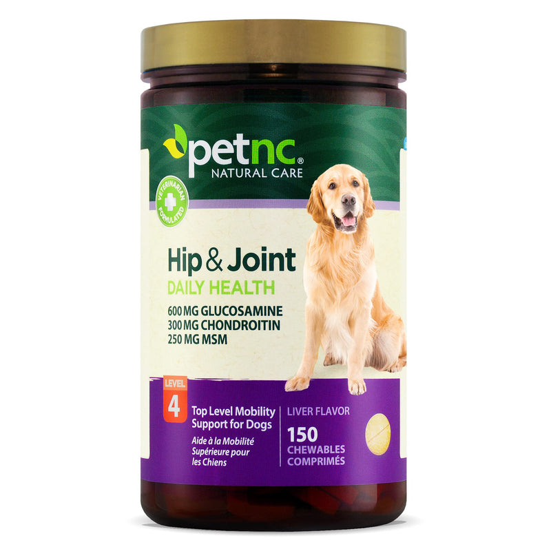PetNC Natural Care Hip and Joint Health Advanced Chewables for Dogs 150 count - BeesActive Australia