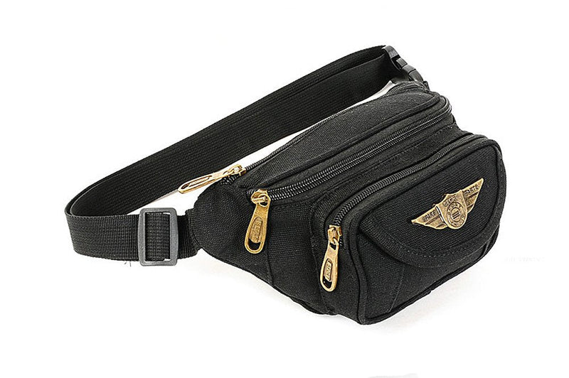 K-Martins Running Fanny Pack Waist Bag Pack Bum Bag Hip Pack Belt Bag Black - BeesActive Australia
