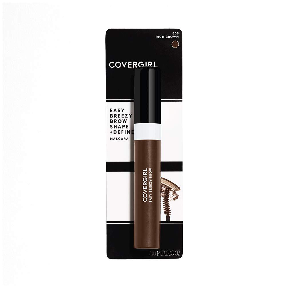 COVERGIRL Easy Breezy Brow Mascara (packaging may vary), Rich Brown, 0.3 Fluid Ounce 0.3 Fl Oz (Pack of 1) - BeesActive Australia