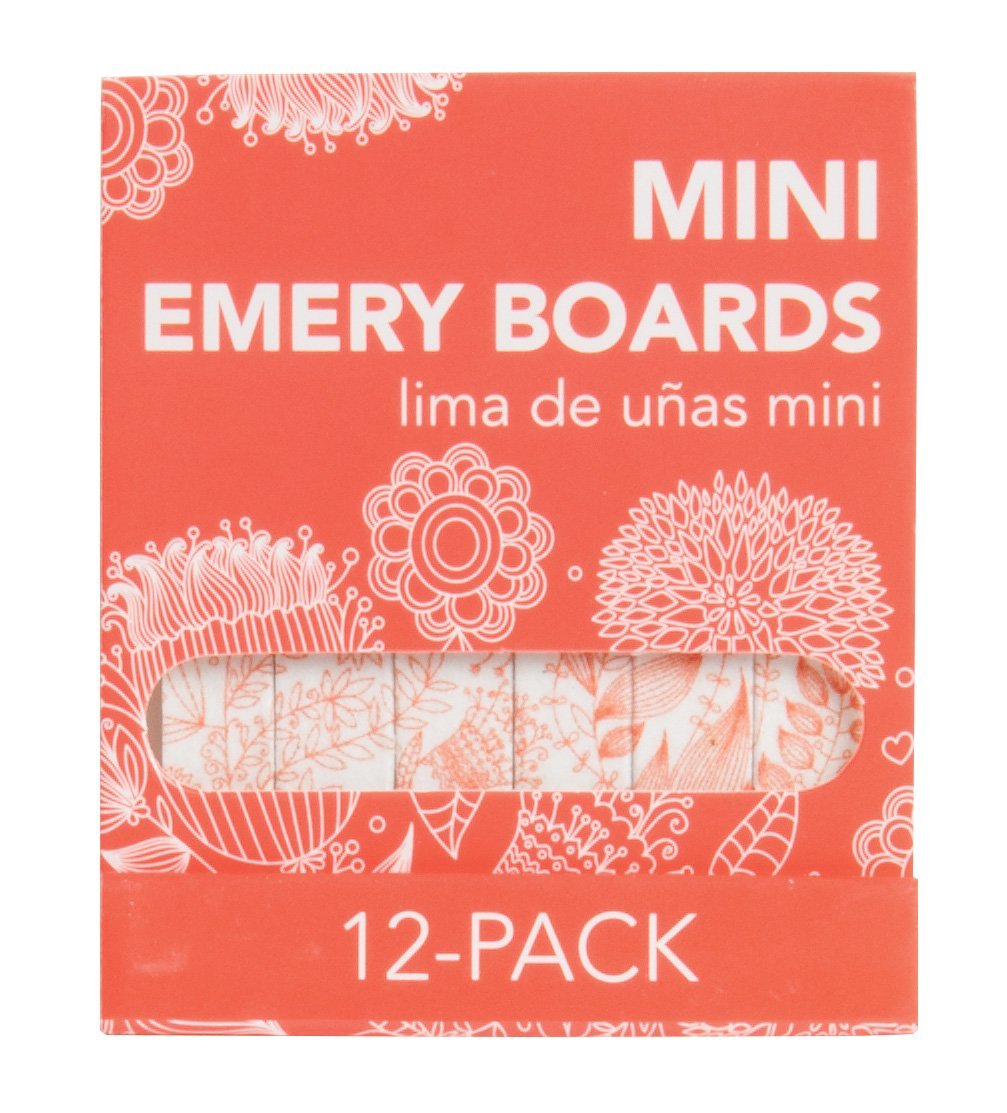 MayaBeauty Mini Emery Board 12 pack - Orange, Nail File, Orange, - BeesActive Australia