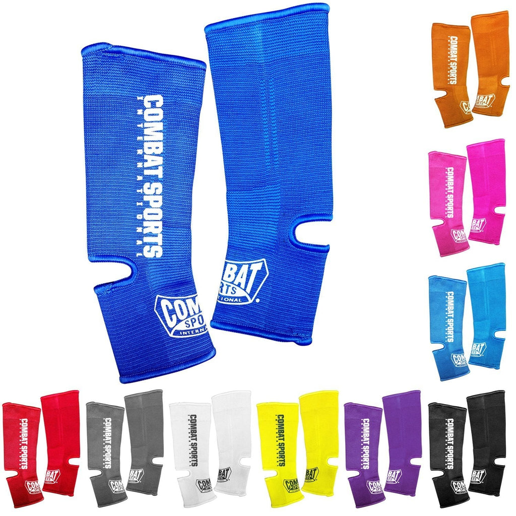 [AUSTRALIA] - Combat Sports MMA Muay Thai Ankle Support Wraps One Size Black 