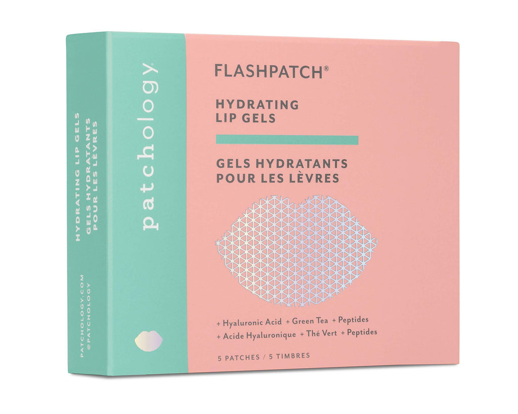 Patchology Lip Mask with Hyaluronic Acid, FlashPatch Hydrating Lip Gels Moisturizer for soft lips, 5 Count - BeesActive Australia