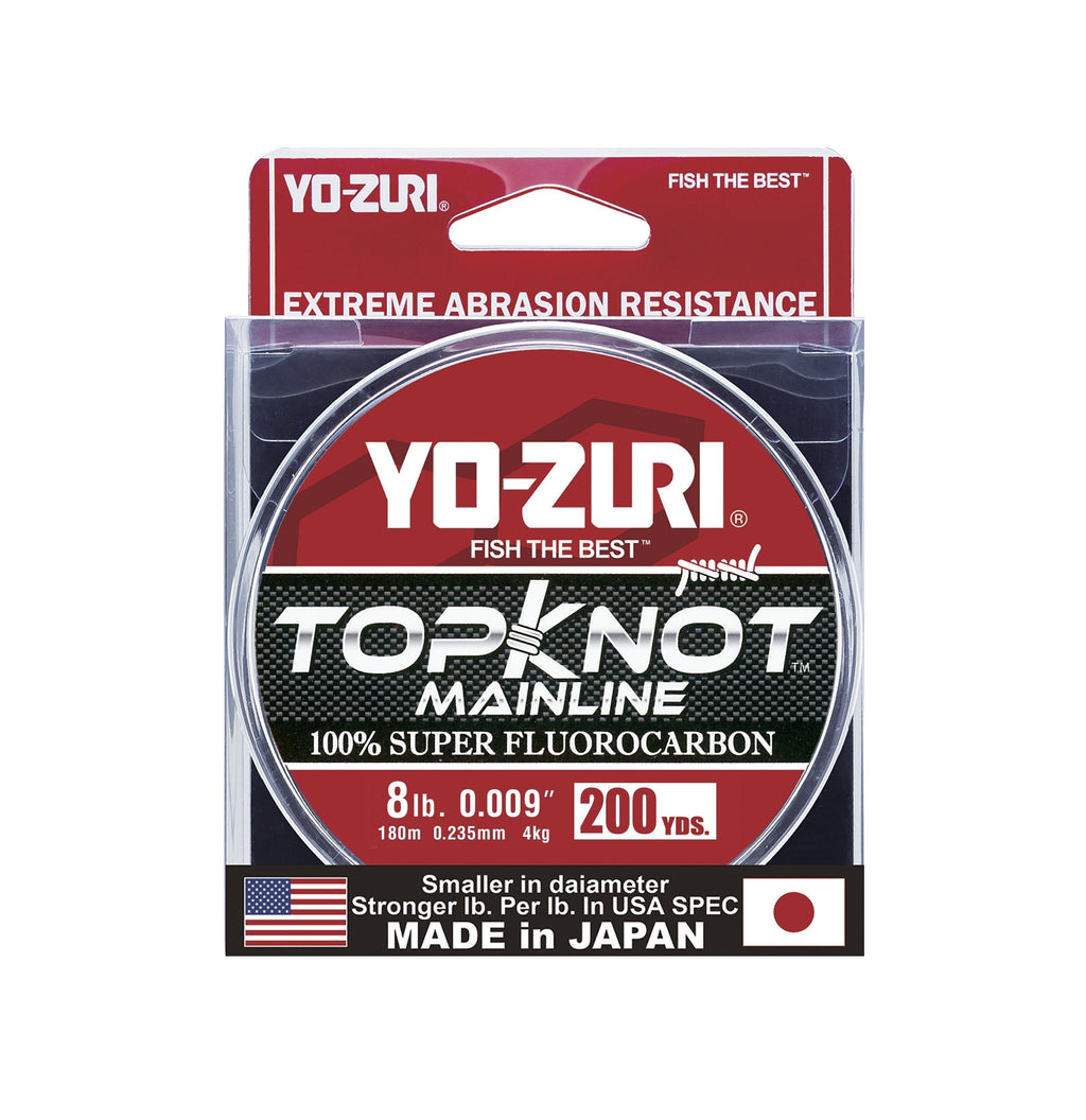 Yo-Zuri Topknot Fluorocarbon Mainline 200YD Spool 8LB - BeesActive Australia