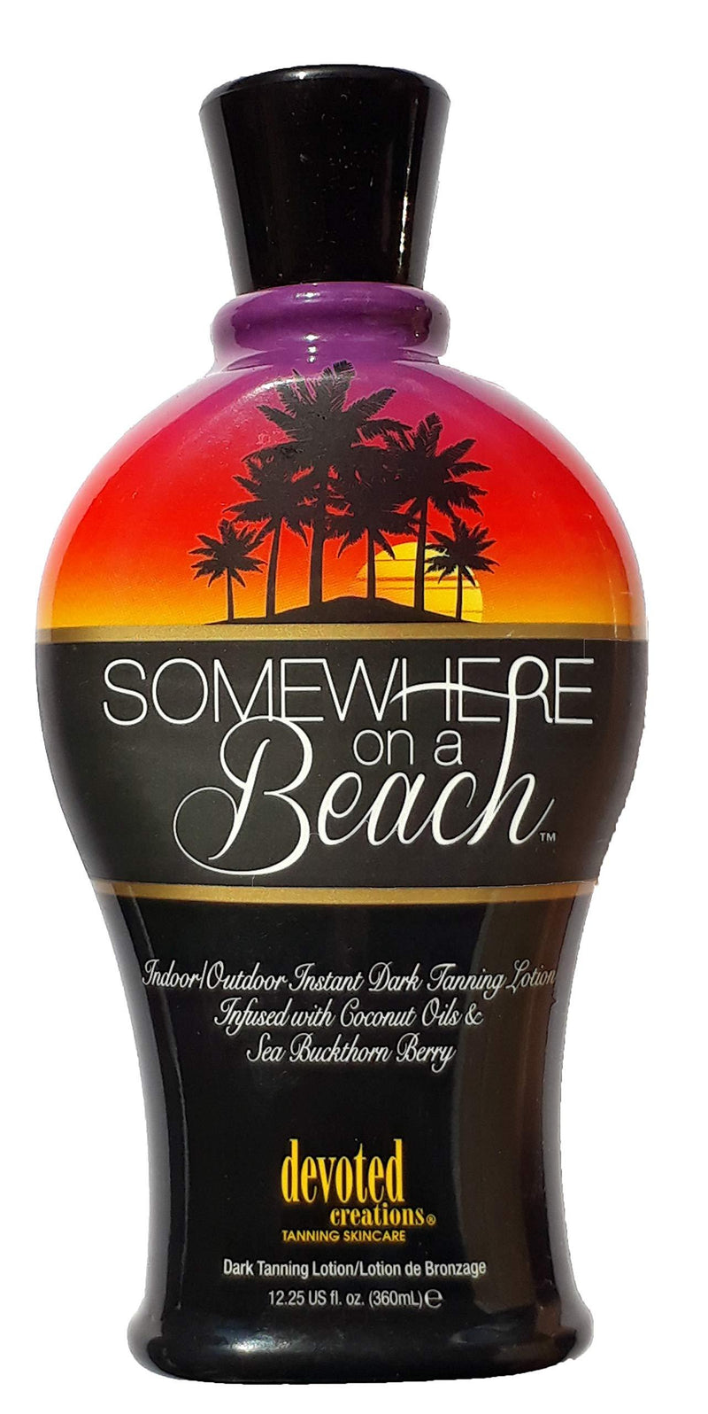 Somewhere on a Beach, Indoor Outdoor, Instant Dark Tanning Lotion 12.25 Ounce - BeesActive Australia