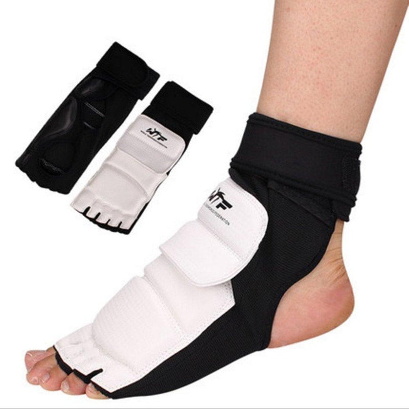 [AUSTRALIA] - Wonzone Taekwondo Training Boxing Foot Gear Martial Arts Protector Sparring Gear Muay Thai Kung Fu Tae Kwon Do Feet Protector TKD Foot Gear Support for Men Women Kids (X-Large) 