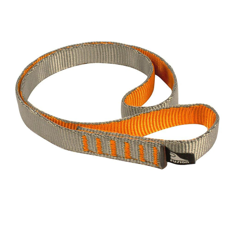[AUSTRALIA] - Fusion Climb Quickdraw Runner 5000 lbs Rated Stitched Loop Nylon Webbing 100cm x 1.7cm Tan/Orange 