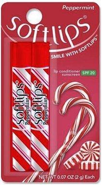 Softlips Lip Balm Protectant with Sunscreen SPF 20, Peppermint, 2 Sticks - BeesActive Australia