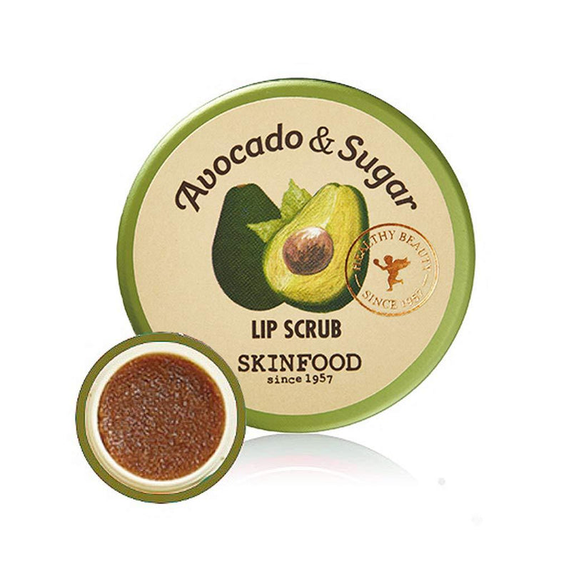 SKINFOOD Avocado Rich Lip Scrub 14g - Removes Dead Skin and Lip Nourishing & Moisturizing and Minerals, Soft Smooth Lips Scrub - Plump Lip Scrub - Dead Skin Lip Scrub for Smooth and Plump Lips - BeesActive Australia