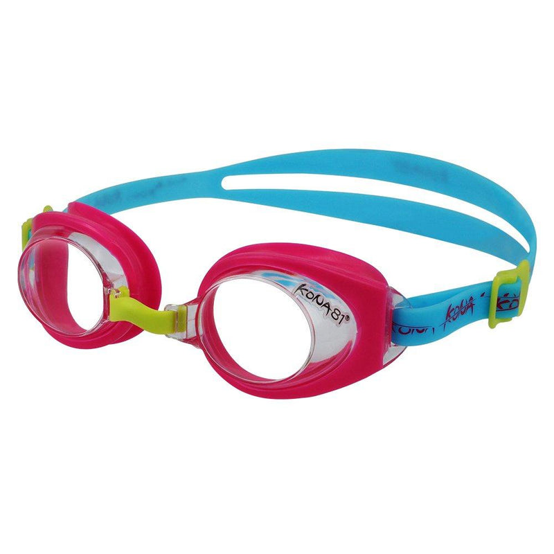 [AUSTRALIA] - KONA81 Barracuda Swim Goggle K712 Designed for Triathlon, Junior Goggle, Anti-Fog, UV Protection, Comfortable, No Leaking, Easy Adjusting for Kids Children Ages 6~12#71255 Pink 