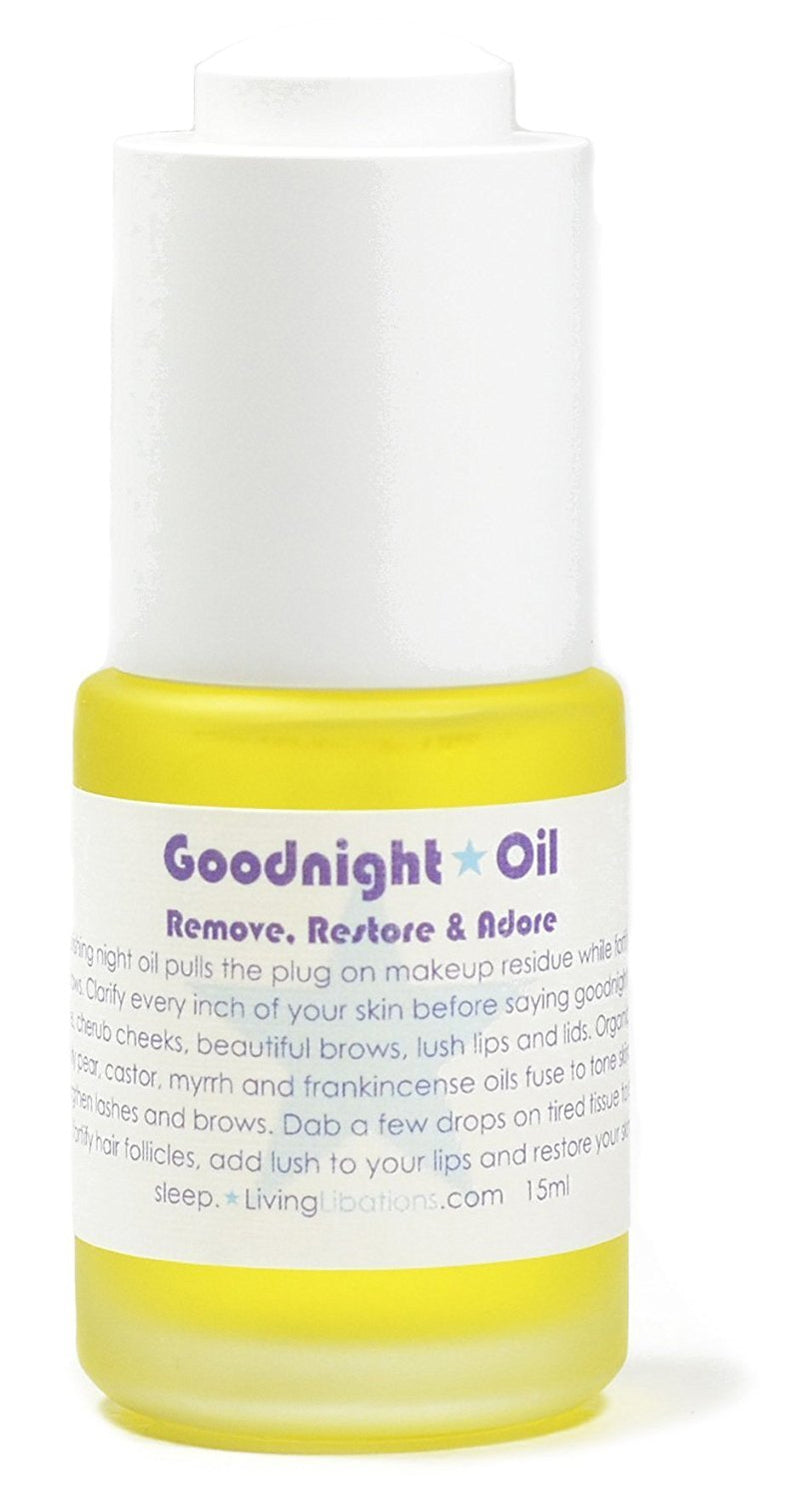 Living Libations - Organic/Wildcrafted Goodnight Oil Eye Makeup Remover (.5 oz / 15 ml) - BeesActive Australia