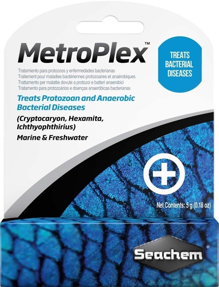 Seachem MetroPlex Metronidazole Parasite Bacteria SALTWATER FRESHWATER Aquarium - BeesActive Australia