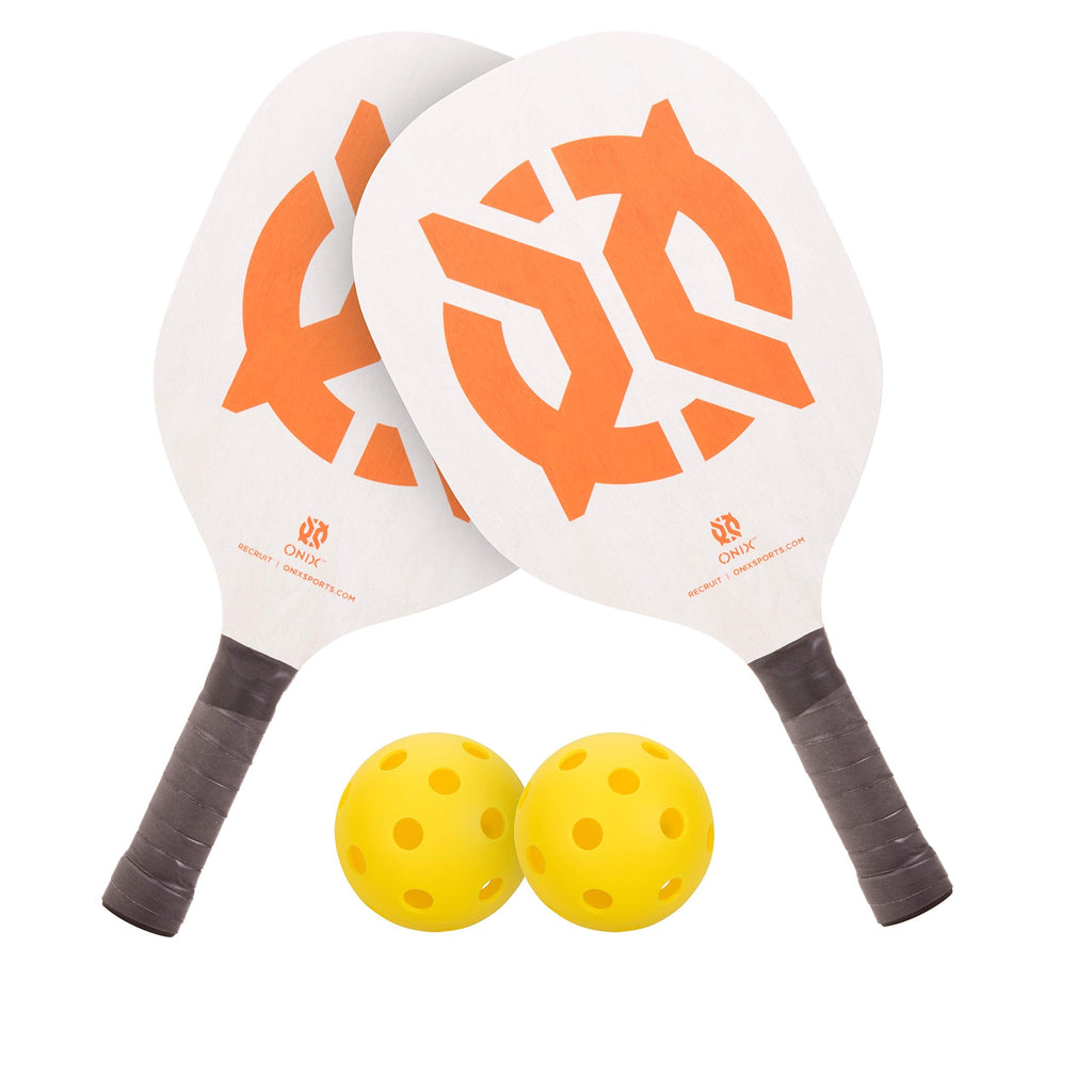 Onix Recruit Pickleball Starter Set Includes 2 Paddles and 2 Pickleballs For All Ages and Skill Levels to Learn to Play - BeesActive Australia