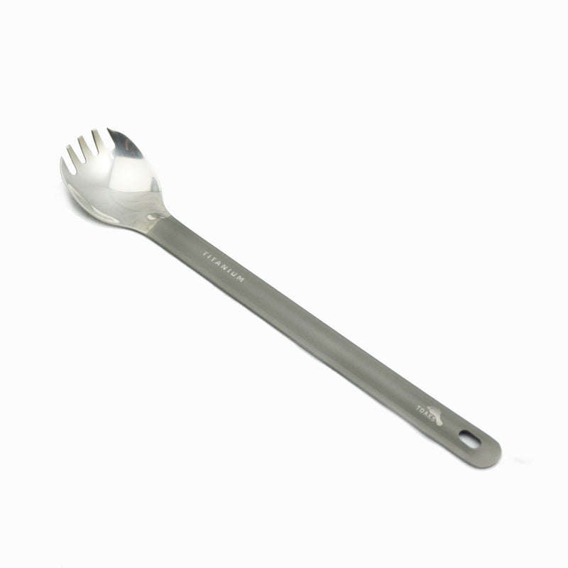 TOAKS Titanium Long Handle Spork with Polished Bowl - BeesActive Australia