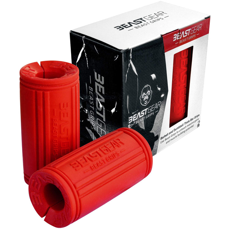 Beast Gear - Barbell and Dumbbell Bar Grips for Weightlifting & Muscle Building - Strength Training Equipment - BeesActive Australia