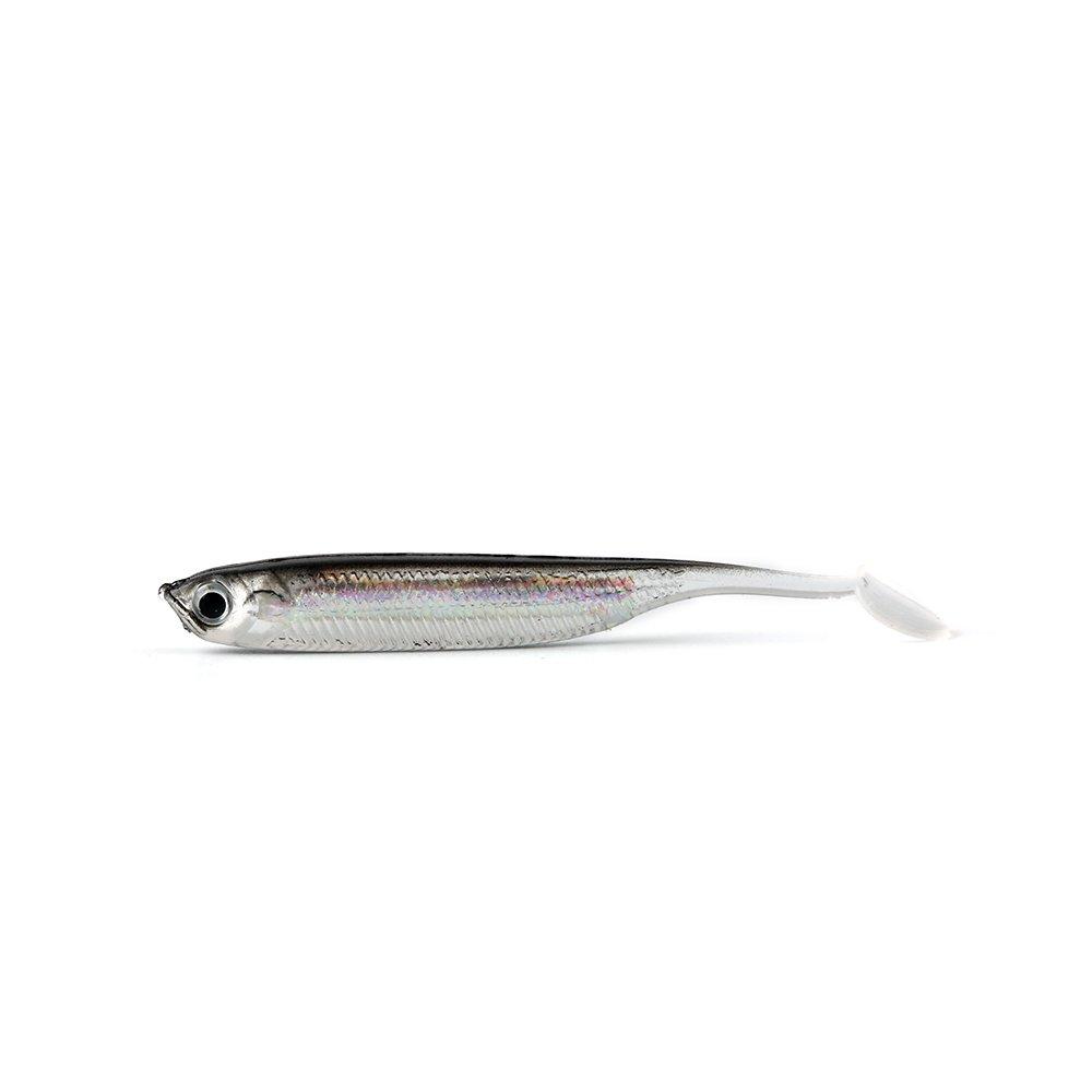 [AUSTRALIA] - JOHNCOO Fishing Lure 3D Eyes Shad Lure Soft Bait Soft Silicone Bait Swimbaits Plastic Lure Black2 70mm/2.76in 